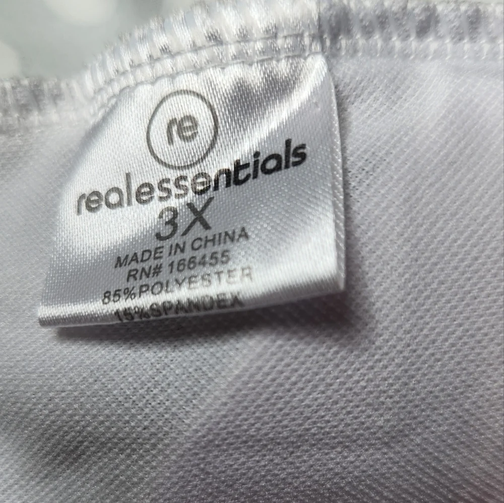 Women's Olive Green & White Tankini - RealEssentials - 3X